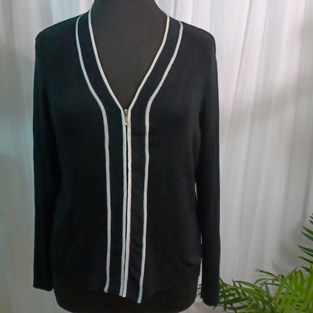 Villager by Liz CLAIBORNE Company, Long Sleeves Sweater, Size:Xl", BLAC…